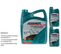 7 L ADDINOL Giga Luce Mv 0530 Ll olio motore 5W-30 per BMW Longlife-04 VW 504 00