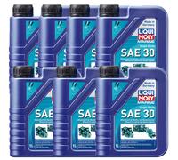7 L Liqui Moly Marine Singolo Grado SAE 30 ACEA E2 API SJ CF CF-4 MAN VOLVO