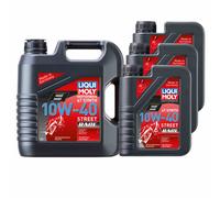 7 L Liqui Moly Olio Motore Moto 4 Tempi Sint 10W-40 Street Race API SN PLUS