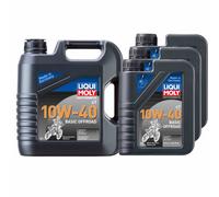 7 L Liqui Moly Olio Motore Moto 4T 10W-40 Basic Offroad API SN Plus