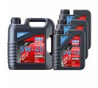7 L Liqui Moly Olio Motore Motorrad 4-Takt Synth 5W-40 Street Race API SN PLUS