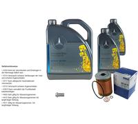 7 L Mercedes Original Olio Motore 5W-40 229.5 MAHLE Filtro Olio Per SL 280