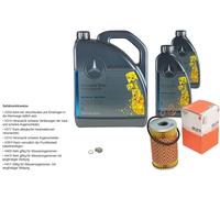 7 L Mercedes Originale olio motore 5W-40 229.5 Mahle Filtro Olio per Coupé 230 C