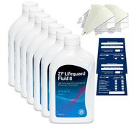 7 L Olio Cambio Automatico ZF LifeGuard Fluid 8HP Con Imbuto + Rinvio
