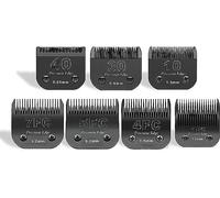 7 lame di ricambio per tosatrici per cani, compatibili con Andis Dog Clipper/la maggior parte dei tosatrici Oster A11/Wahl KM Series (10+30+40+7FC+5FC+4FC+3FC)