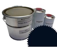 7 Litri Set 2K Vernice Auto Ral 5004 Nero Blu Lucido Non Trasparente Lackpoint