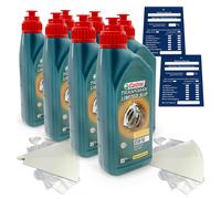 7 Litro Originale Castrol Transmax Limited Slip Z 85W90 Axle Fluido Cambio Set