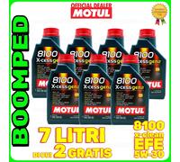 7 LT olio motore MOTUL 5W40 8100 XCESS GEN2 FIAT 9.55535-Z2 ACEA A3/B4 07MO29
