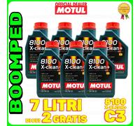 7 LT olio motore MOTUL 8100 X-CLEAN+ 5W-30 auto diesel benzina ACEA C3 07MO42
