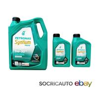 6 Litri Olio Motore Petronas Syntium 5000 Xs 5W30 FCA 955535 S3 Synthetic C2/C3