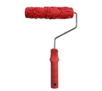 7 "Manicotto Pennello A Rullo Per Pittura Murale Motivo Fiori In Rilievo Con
