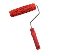 7 "Manicotto Pennello A Rullo Per Pittura Murale Motivo Fiori In Rilievo Con