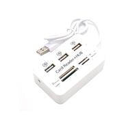7 nel 1 Portatile Multifunzione un 3 Porte USB HUB 2.0 Splitter Combo Card Reader Supporto TF M2 SDHC Card Read Write