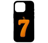 7 Numero Sei Sette Autunno Zucca Halloween Divertente Abbinamento Custodia per iPhone 16 Pro