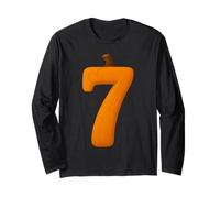7 Numero Sei Sette Autunno Zucca Halloween Divertente Abbinamento Maglia a Manica