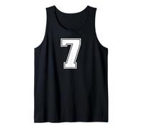7 Numero Sette Team Sports Graphic Varsity Matching Canotta