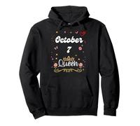 7 ottobre Regina nata il 7 ottobre Compleanno Ragazza donne Felpa con Cappuccio