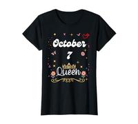 7 ottobre Regina nata il 7 ottobre Compleanno Ragazza donne Maglietta