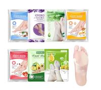 7 Paia Maschere Idratanti per Piedi, Maschera Idratante per la Cura dei Piedi, Calzini Esfolianti per Piedi, Maschera Piedi Peeling Esfoliante, Maschera Idratante per Peeling Piedi per Uomini Donne