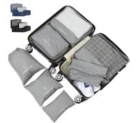 7 PC Cubi di imballaggio da viaggio per le sacche di stoccaggio della valigia