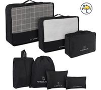 7 PC Cubi di imballaggio da viaggio per le sacche di stoccaggio della valigia