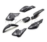 7 PC Plastica Carenatura Corpo Cover Kit Per Baja Dirt Runner 125 Carbonio Fibra