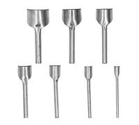 7 pcs a metà cutter punch c tipi di tipo di punzonatura per punzonatura per cinghia di cuoio 10-40mm
