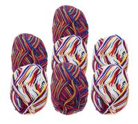 7 Pcs Cotone Uncinetto Filato Per Colorato Coperte All'uncinetto