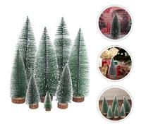 7 Pcs Decorazioni Natale Piccolo Albero Di Addobbato Artificiale
