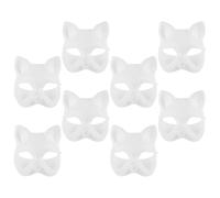 7 PCS Maschere Di Gatto Non Dipinte Graffiti Animali Maschera Da Ballo