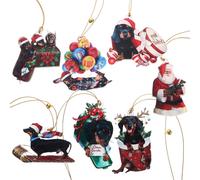 7 Pcs Ornamenti Sospesi Soprammobile Cane Mini Appesi All'albero