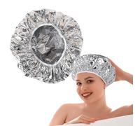 7 Pcs Salone di Alluminio Olio Da Forno Capelli Cap Monouso Doccia Caps Impermeabile Tintura Dei Capelli Tappi di Alluminio per il Trattamento Dei Capelli
