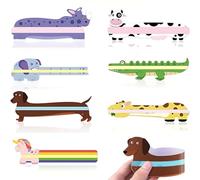 7 PCS segnalibro Segnalibro colorato Lettura delle regole di tracciamento Strisce di evidenziazione Segnalibro colorato Lettura delle regole di tracciamento Strisce di lettura guidate Sovrapposizione