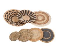 7 Pcs Set Di Decorazioni Murali Cesto Da Parete Intrecciato Appendere