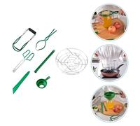 7 Pcs Set Di Ganasce Per Inscatolamento Imbuto Conserve Forniture