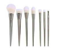 7 pcs Strumenti per trucco per trucco graduali Strumenti per trucco piatto Diamante Set di pennelli per trucco per campeggio (nero)