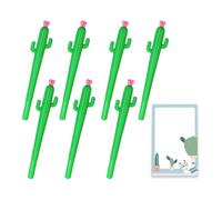 7 Penne Cactus, 1 Set Di Quaderni, Penna Gel Nera, Penna Per Scrivere Cactus