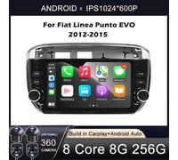 7 "Per Fiat Linea Punto evo 2012 - 2015 4G Auto Carplay Auto Android OS Radio Navigazione GPS Lettore Video Multimediale BT 5.0