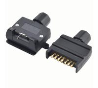 `7 Perno Piatto Spinotto Rimorchio Uomo e Donna Presa Set Caravan Barca Adaptor