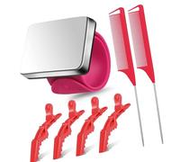 7 Pettini Per Capelli Multiuso Set Polsini Anti-crespo Borsa Da Viaggio Per Acconciature Facile Inclusa Pettini Per Stuzzicare I Capelli