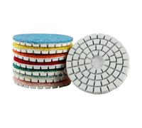 7 pezzi 2 pollici 55 mm dischi diamantati for lucidatura ad acqua for marmo, granito, pietra, piccoli tamponi lucidanti con supporto(M16 Backer,3000)
