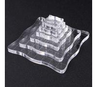 7 pezzi blocco acrilico bordo bianco goffratura taglio muore per fai da te