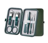 7 pezzi con custodia da viaggio portatile, tronchesi for cuticole e kit di taglio, tagliaunghie professionale, set for la cura personale