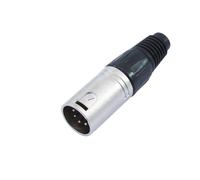 7 pezzi - Connettore XLR 5 Poli Maschio OMNITRONIC per Cavi Audio Professionali