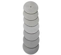 7 Pezzi Da 100 Mm Diamantati For Lucidatura, Carta Vetrata Bagnata, Utensili For Levigare Cemento, Pietra, Marmo, Granito, Ripiani