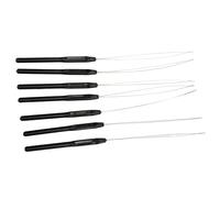 7 pezzi di infila-aghi per extension per capelli, micro perline di plastica per extension per capelli, strumento per barbiere domestico