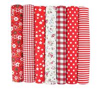 7 pezzi di stoffa di cotone cucito artigianale fai da te patchwork fatto a mano