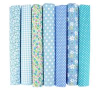 7 pezzi di tessuto di cotone per materiali fai-da-te per patchwork, confezione di ritagli di tessuto, adatta per patchwork fai-da-te, trapuntatura, cuscini patchwork e altro ancora 50*50,25*25Cotone