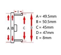 7 pezzi Emblema nero 147/156/ 159, 164 Brera, Spider 939, MITO