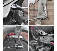 7 Pezzi extra Lungo Set di Chiavi a Bussola Esagonali H3-H10 -v 1cm Drive 110mm